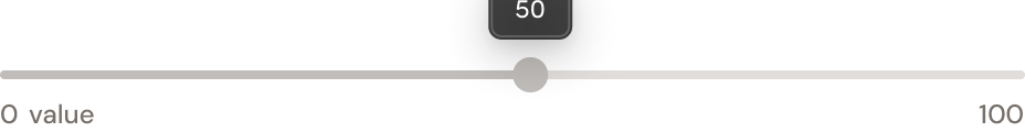 isRange=False, :disabled=True, Value=50
