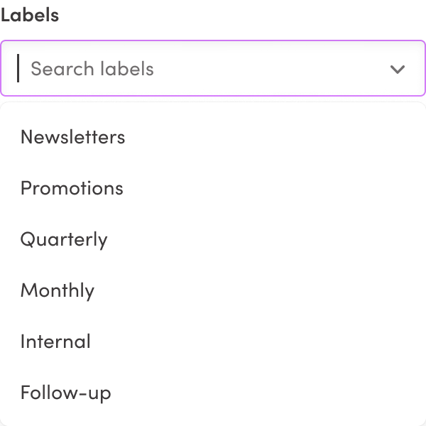 Input select - search example