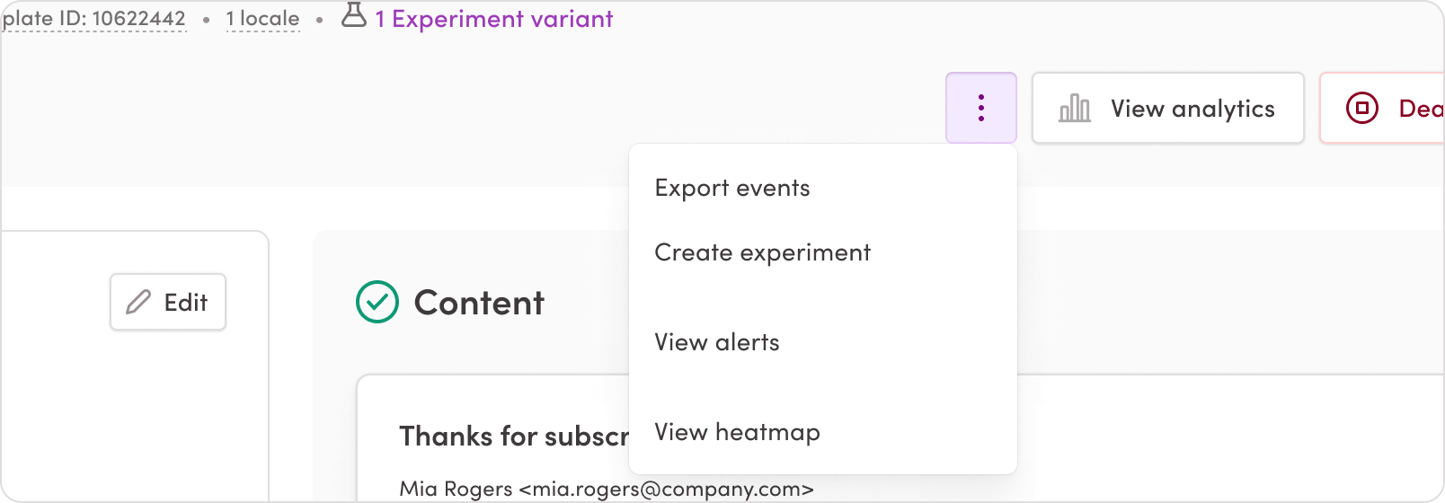 Overflow menus inside a resource