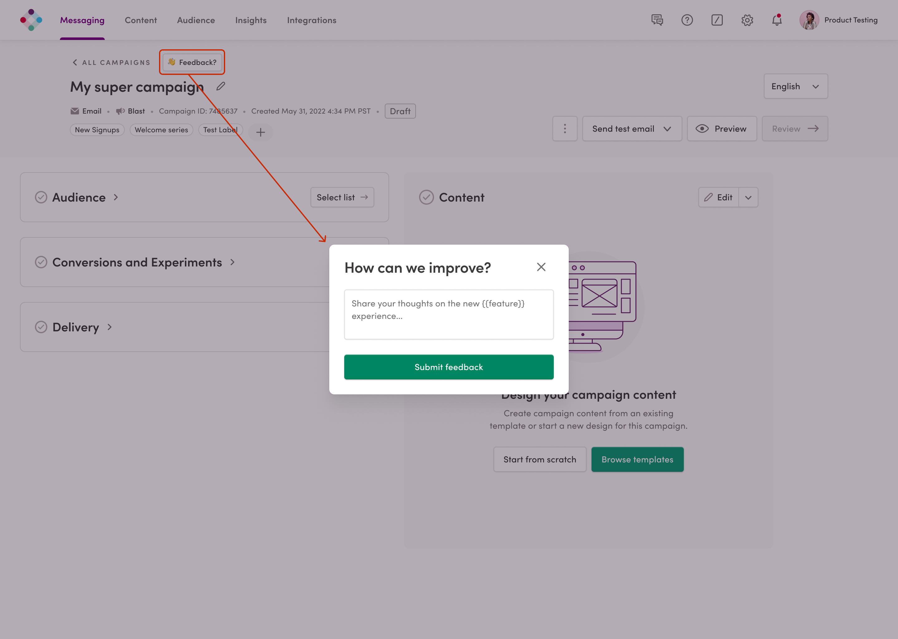 Feedback Example