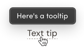 Text tip example
