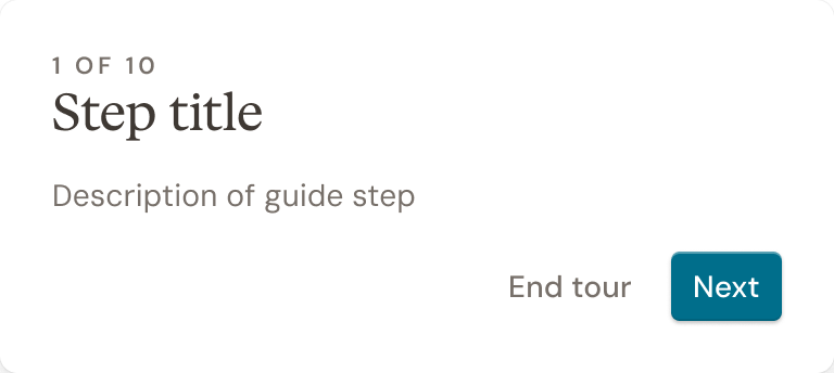 🟢 In-app Guide / Guide