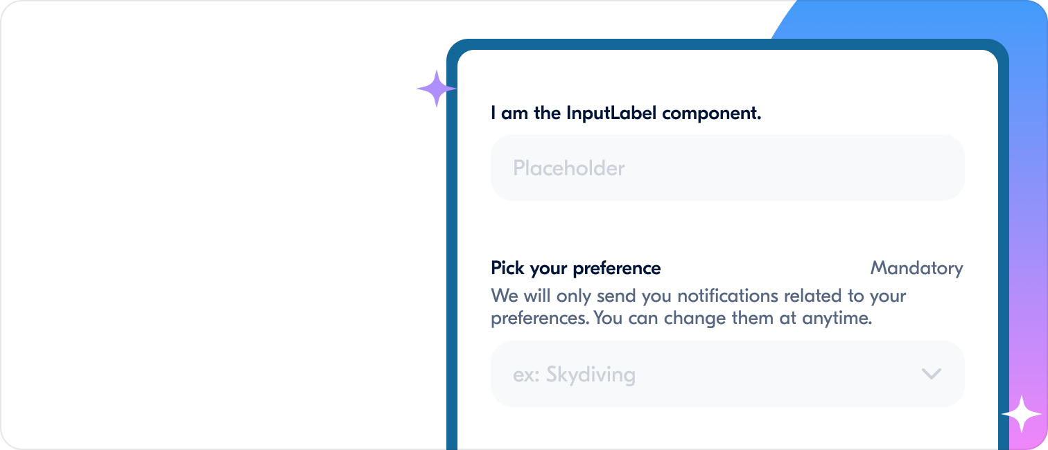 Overview | InputLabel | Made with Supernova