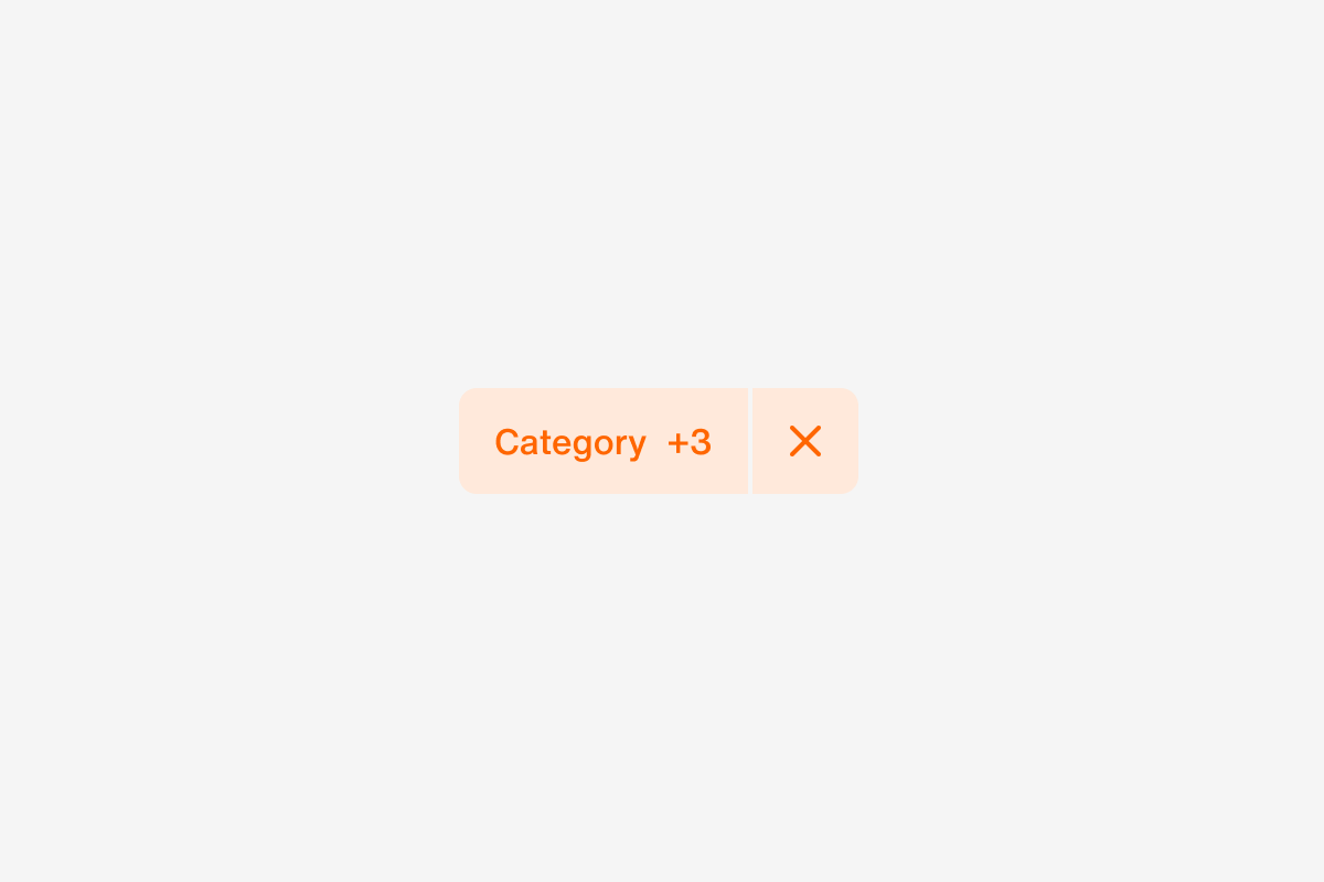 filterSelected [mobile], multiple categories, shows only one with short name 