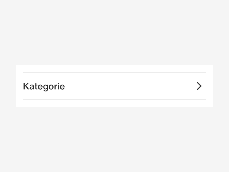 category row, default