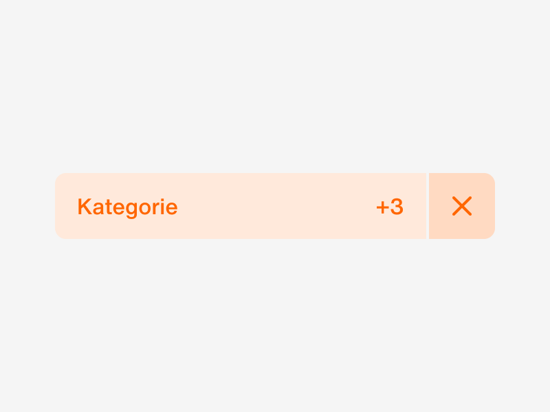 filterSelected, hover on close button