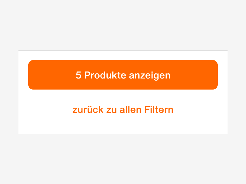 footer on all filter screen [mobile only], includes button to submit filtering options or return to all filter screen