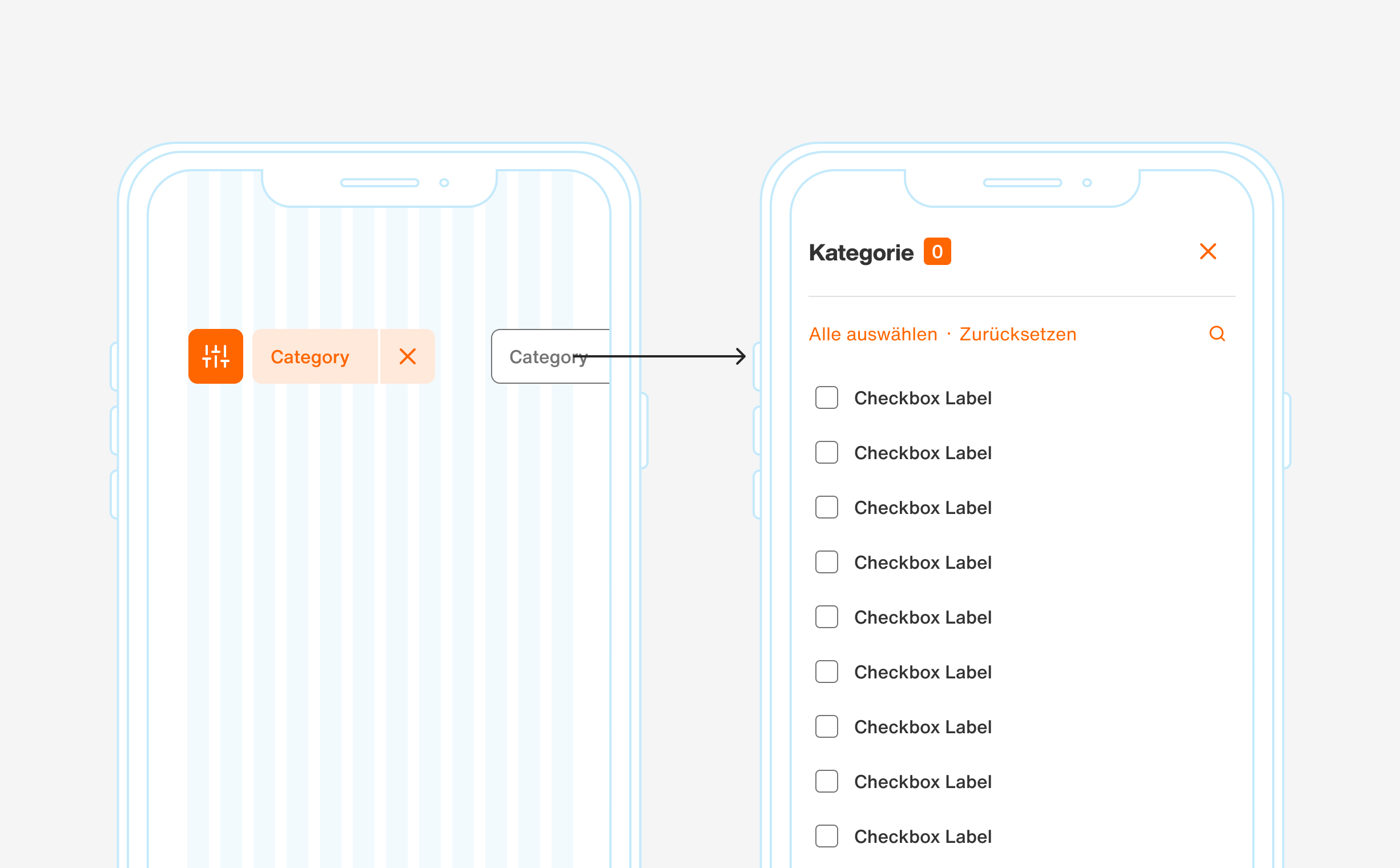 Filter [all options for category] open upon clicking a select