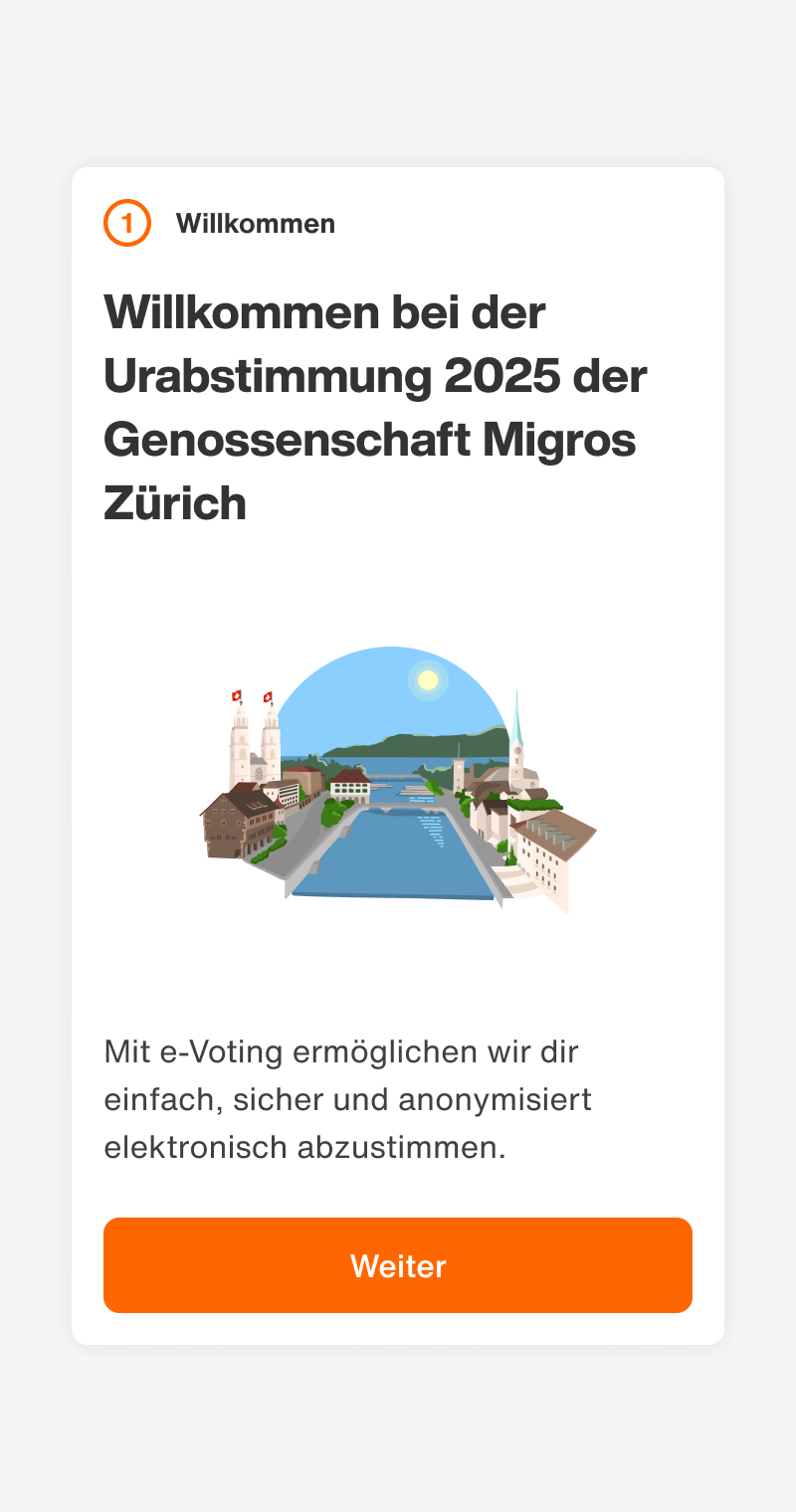 Example: Welcome Screen