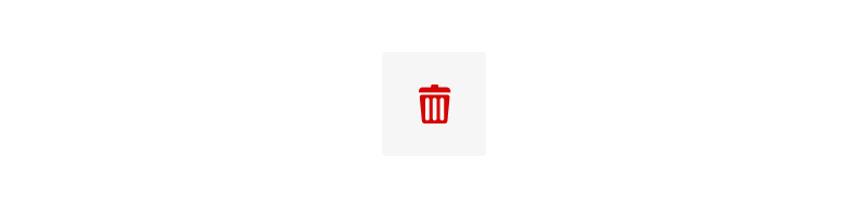 Destructive Icon Only Tertiary Button
