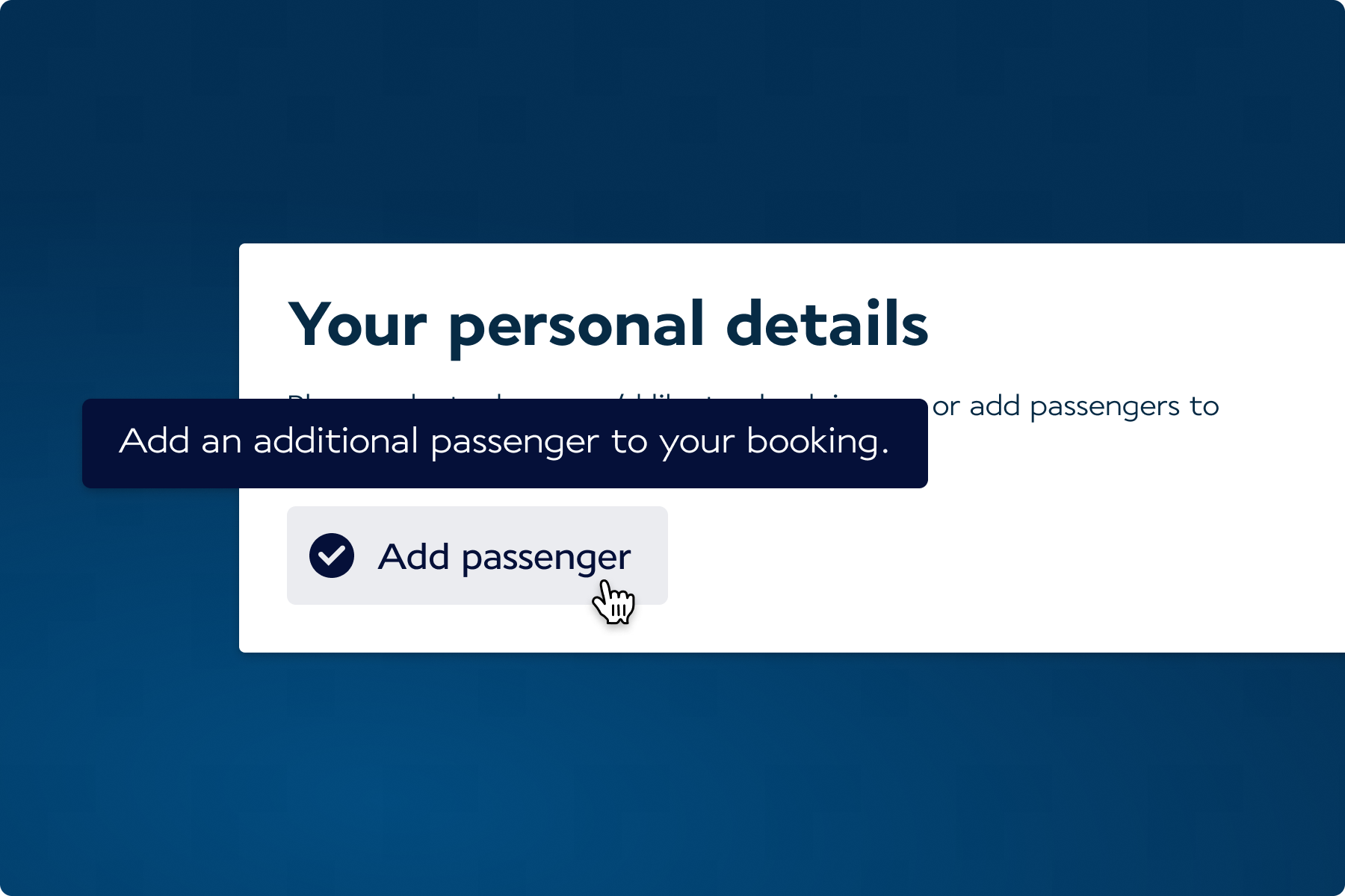 Tooltip positioned above the source