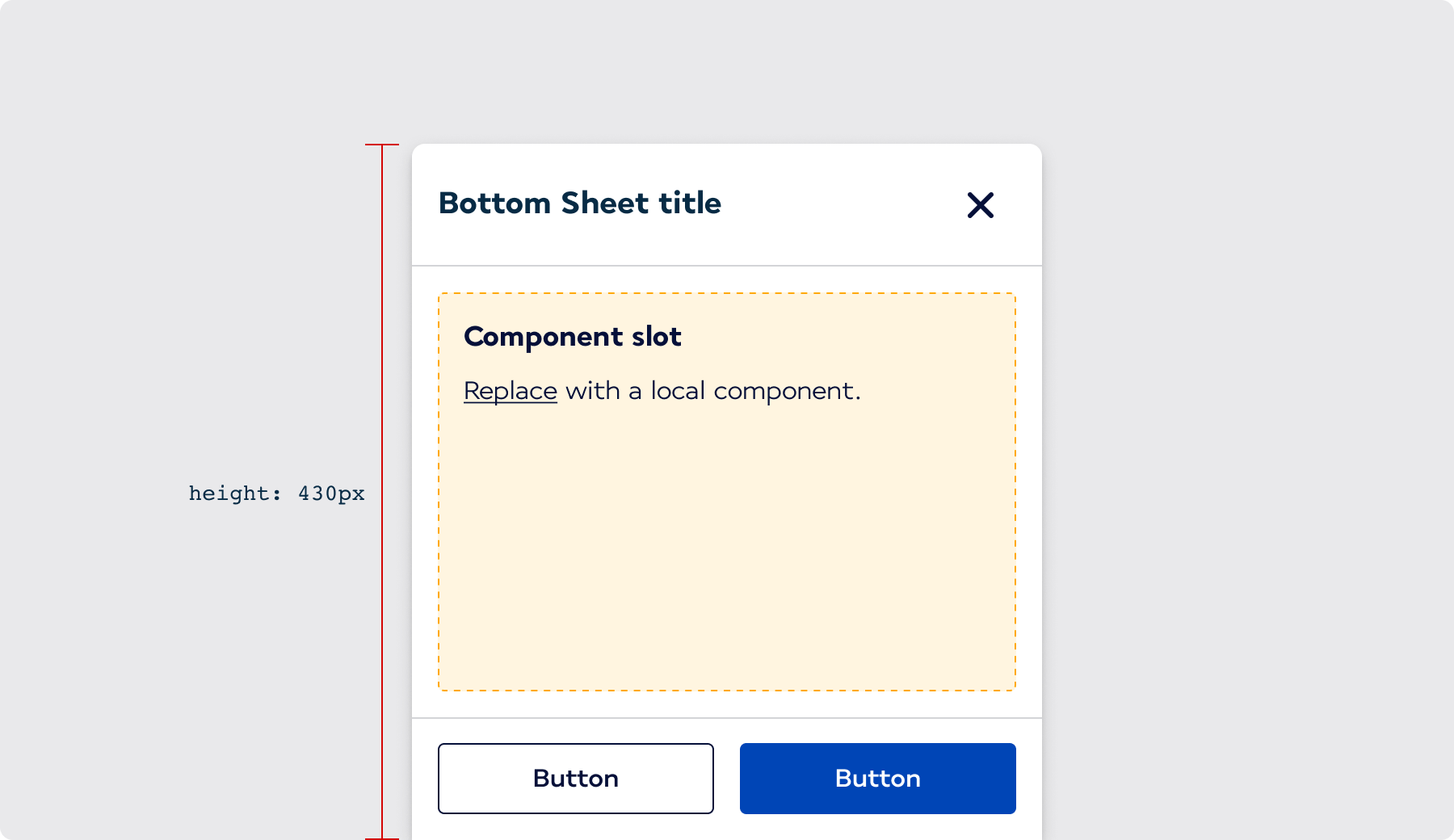 Max height Bottom Sheet