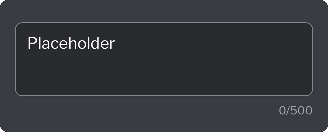 Text area dark