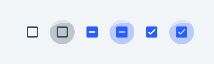 Checkbox | Selection states