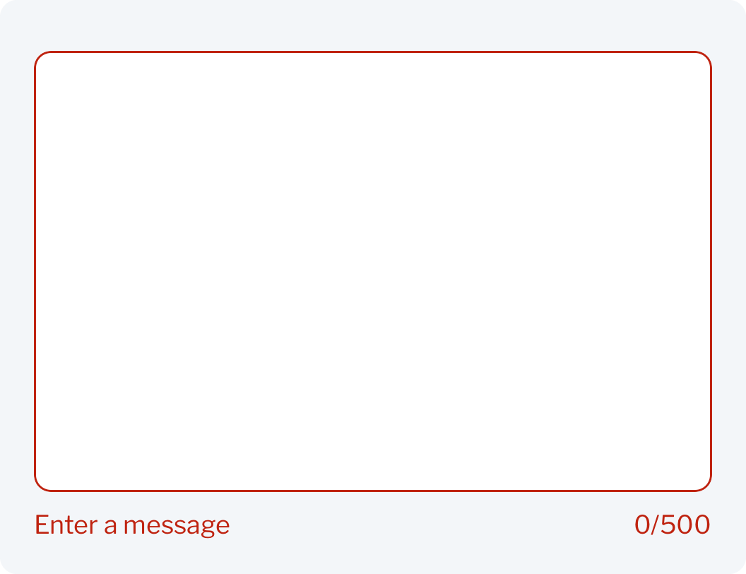 Text area error