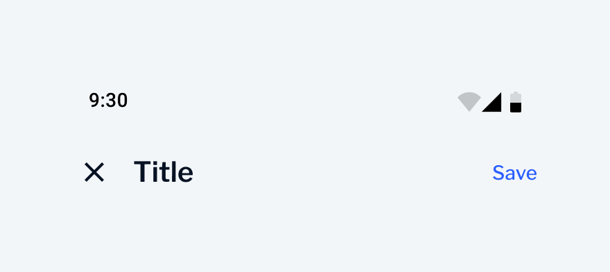 App Bar Layout | ModalPage