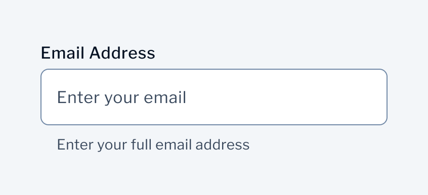 Text Input | Helper