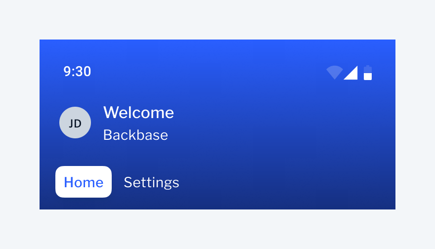 Tab Header Fragment | Basic usage