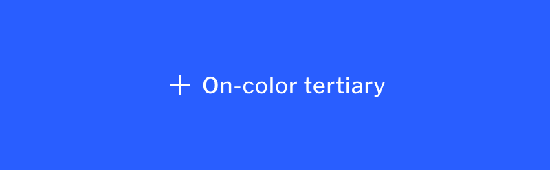 Button | On-color tertiary