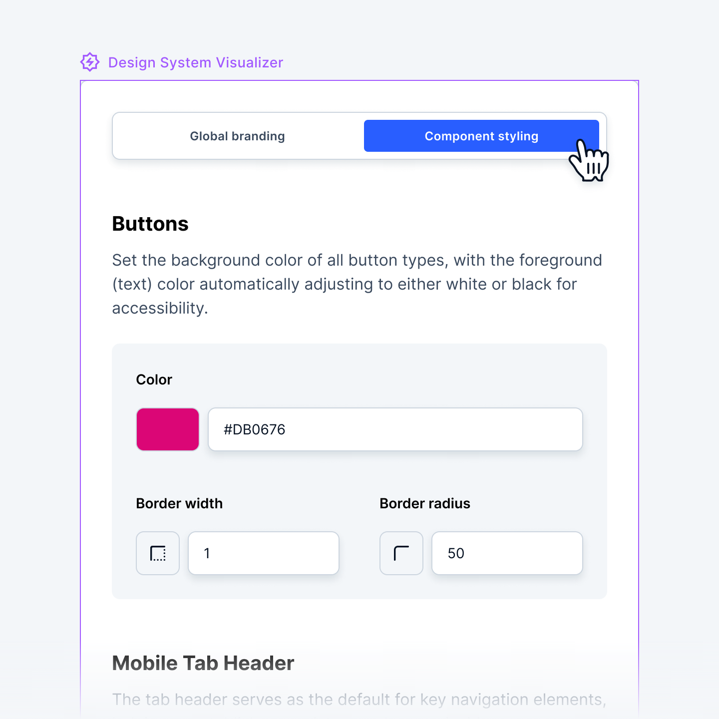 Component styling
