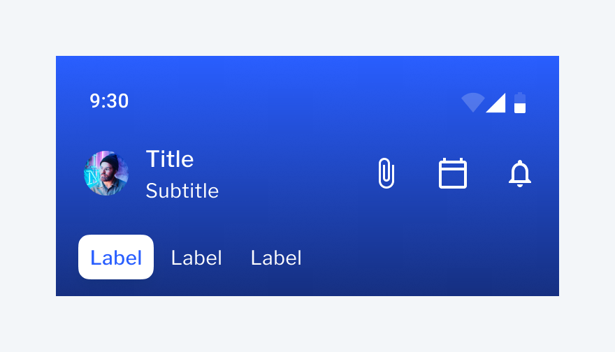 App Bar Layout | Tab Header