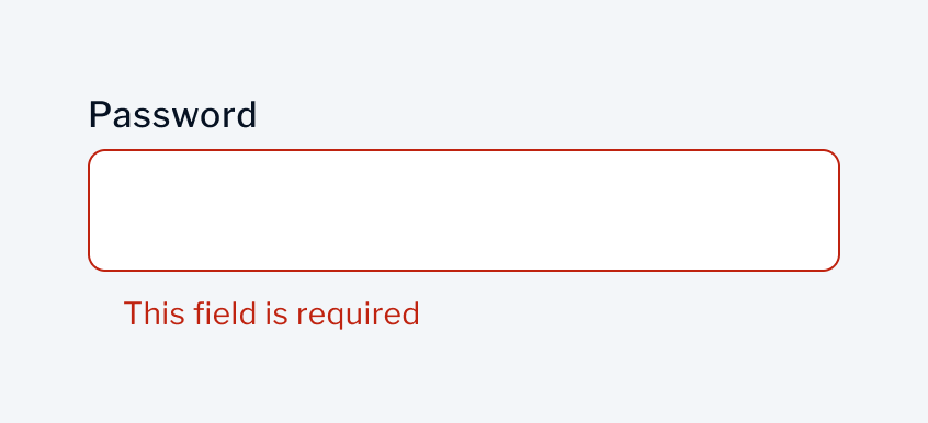 Text Input | Error