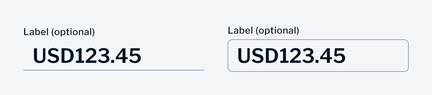 Input Amount | Advanced usage