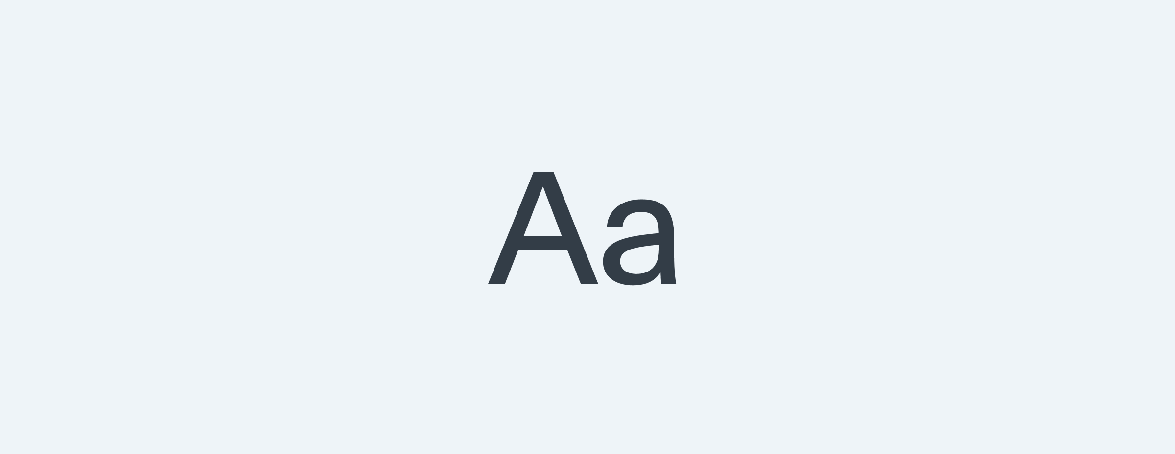 Regular is used for paragraphs