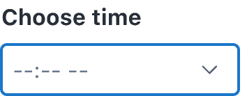 TimePicker