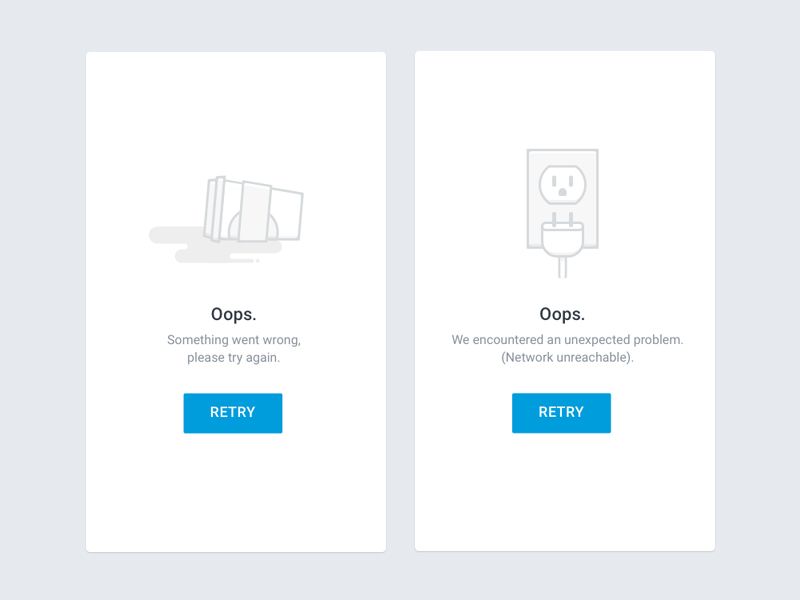 Great examples of small inconvience that people can relate to and the sense of urgency is low and implied it can fixed easily or shortly.