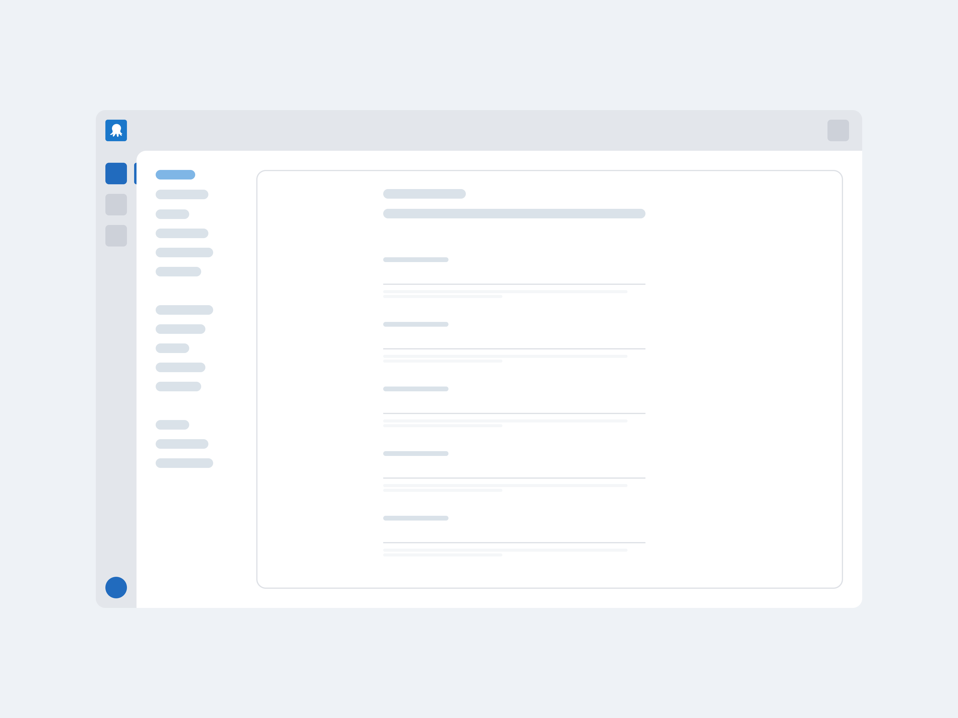 Artwork for a single page form with multiple fields and dense help text