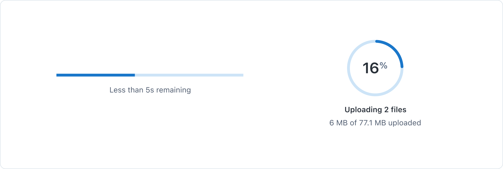 Time or Percent Indicator