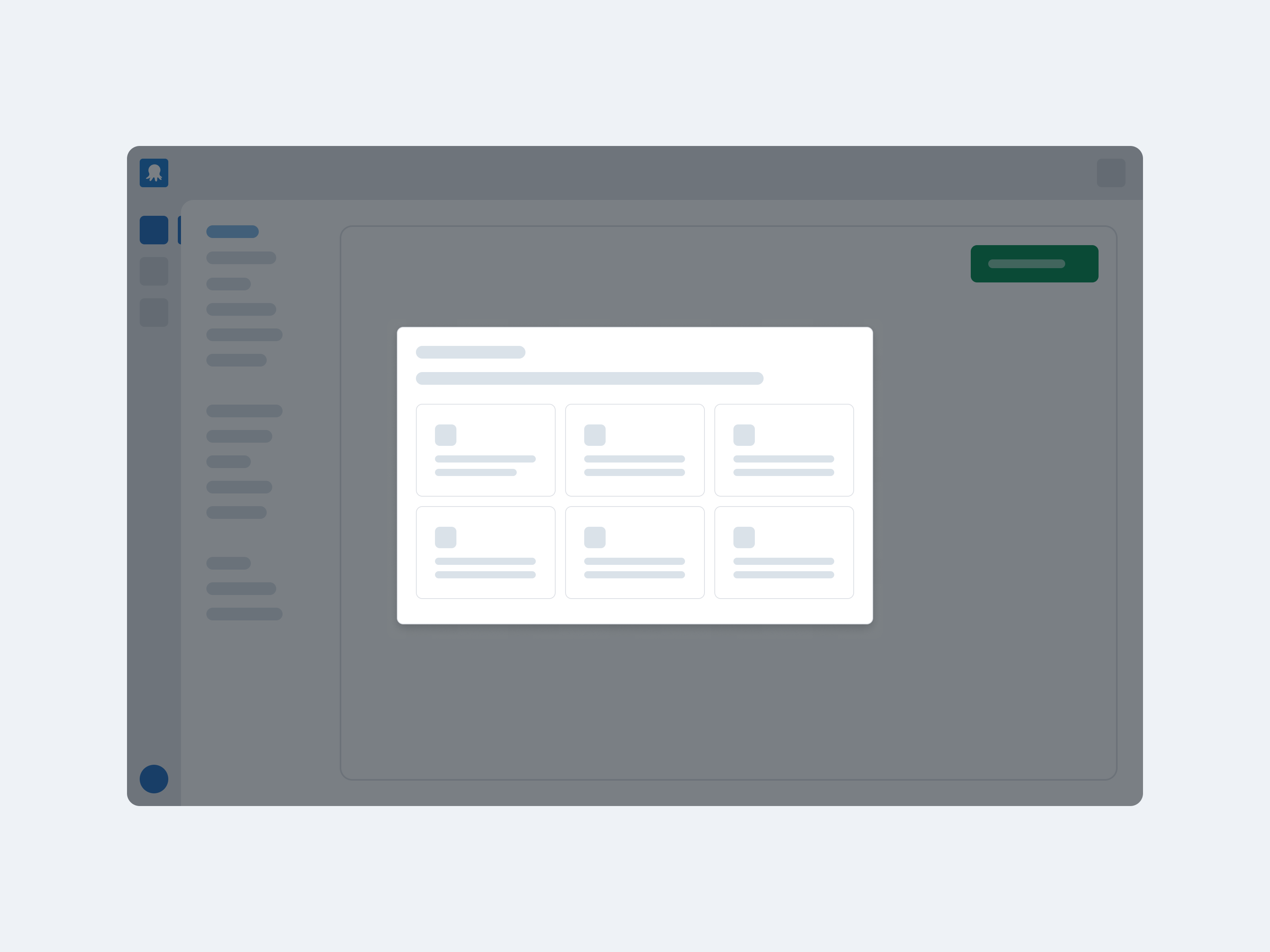 Artwork for a dialog with a grid of images and text