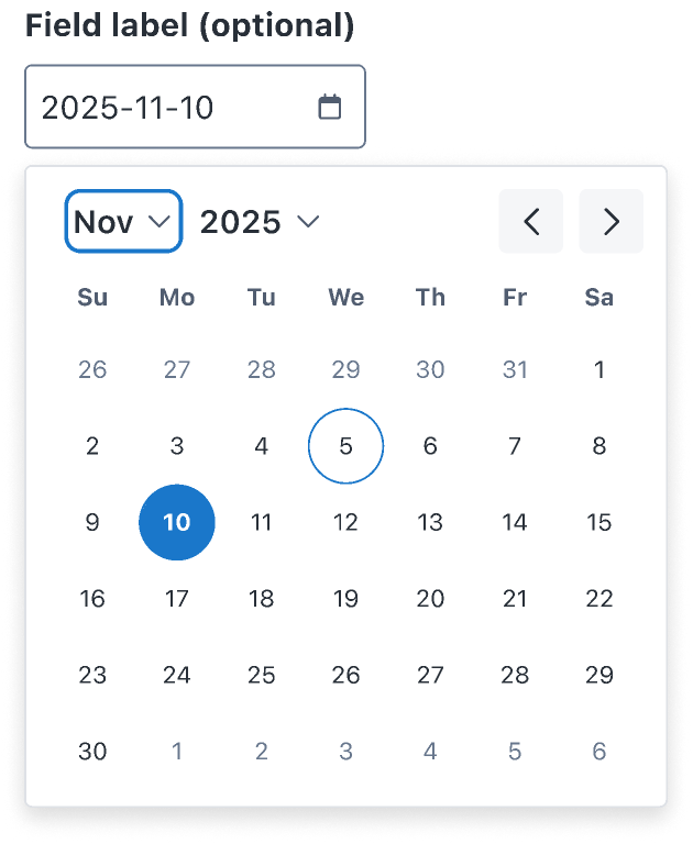 DatePicker