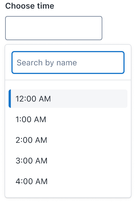 TimePicker