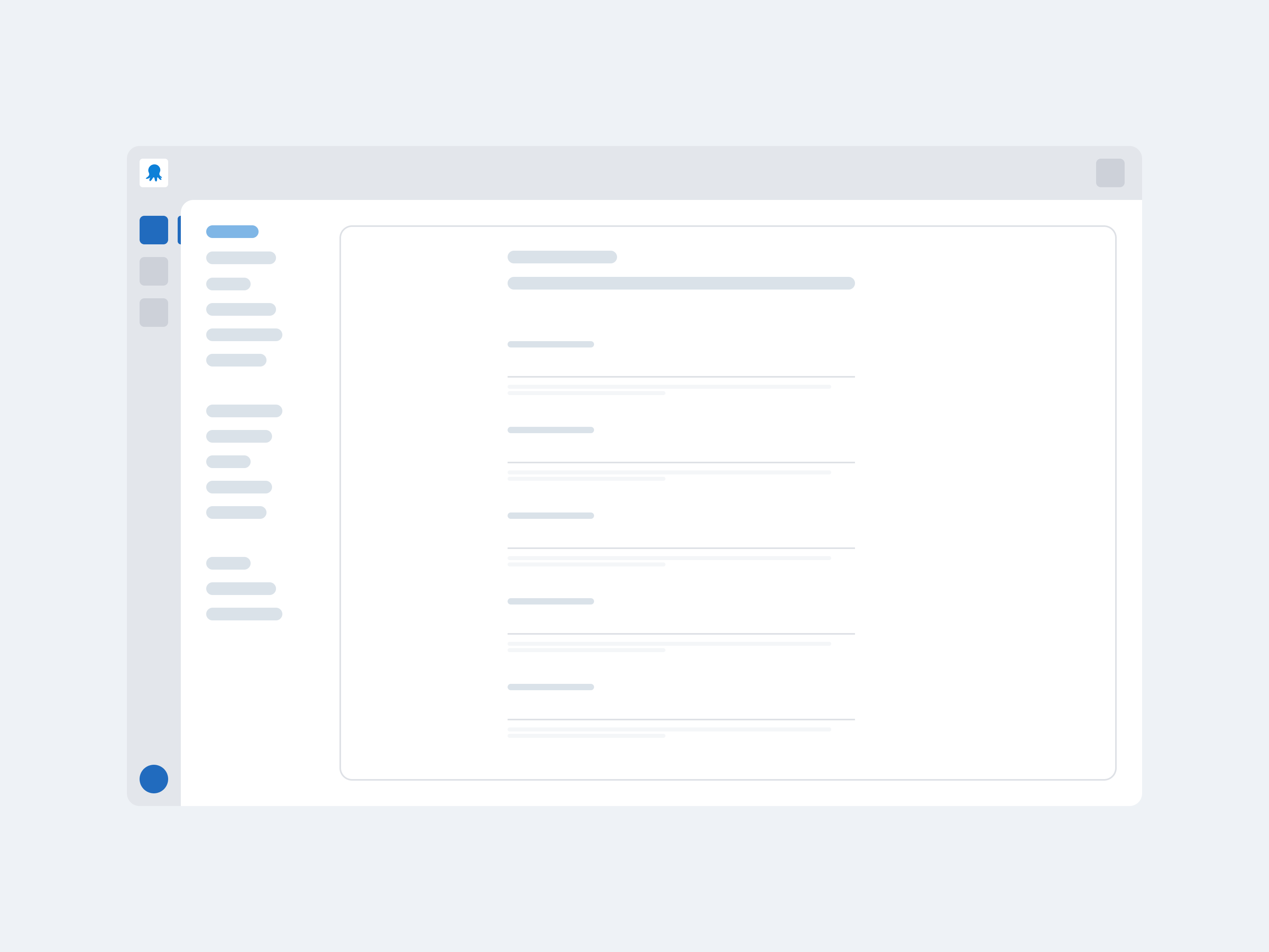 Artwork for a single page form with multiple fields and dense help text