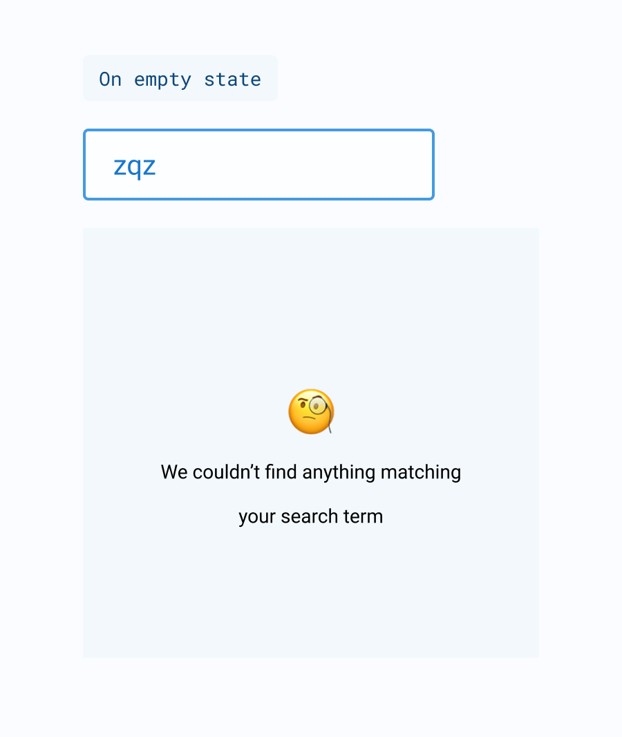 Search: Empty State
