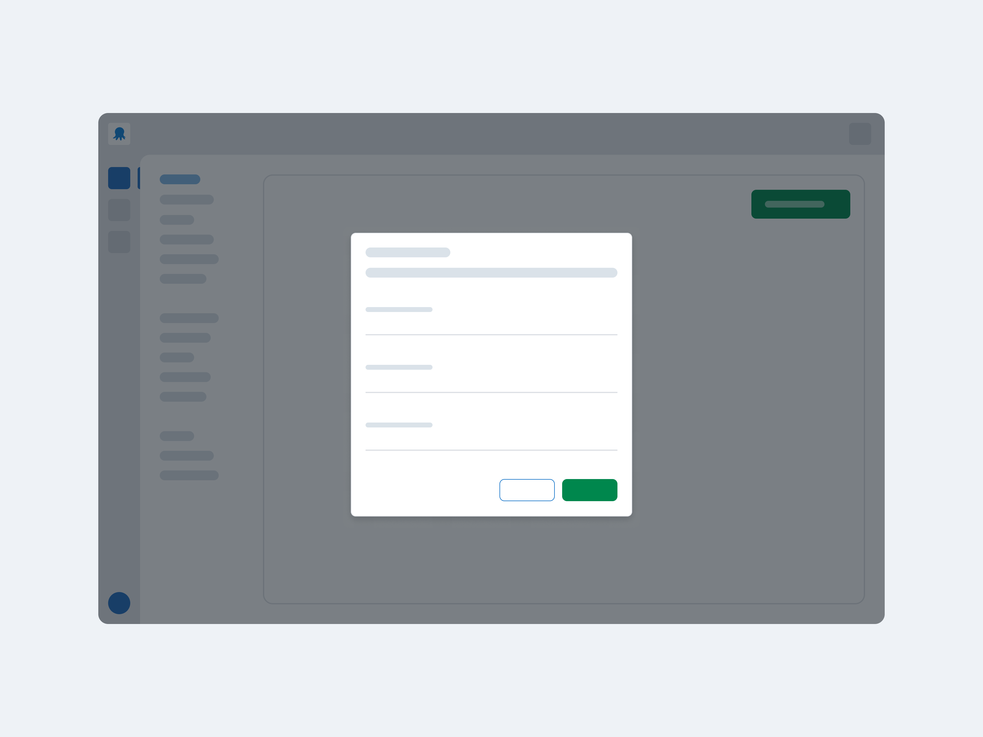 Artwork for a dialog with a few form fields