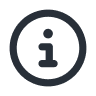 Outlined circle icon with letter "i" inside
