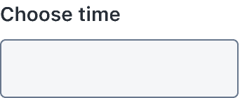 TimePicker