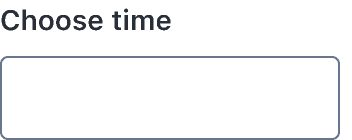 TimePicker