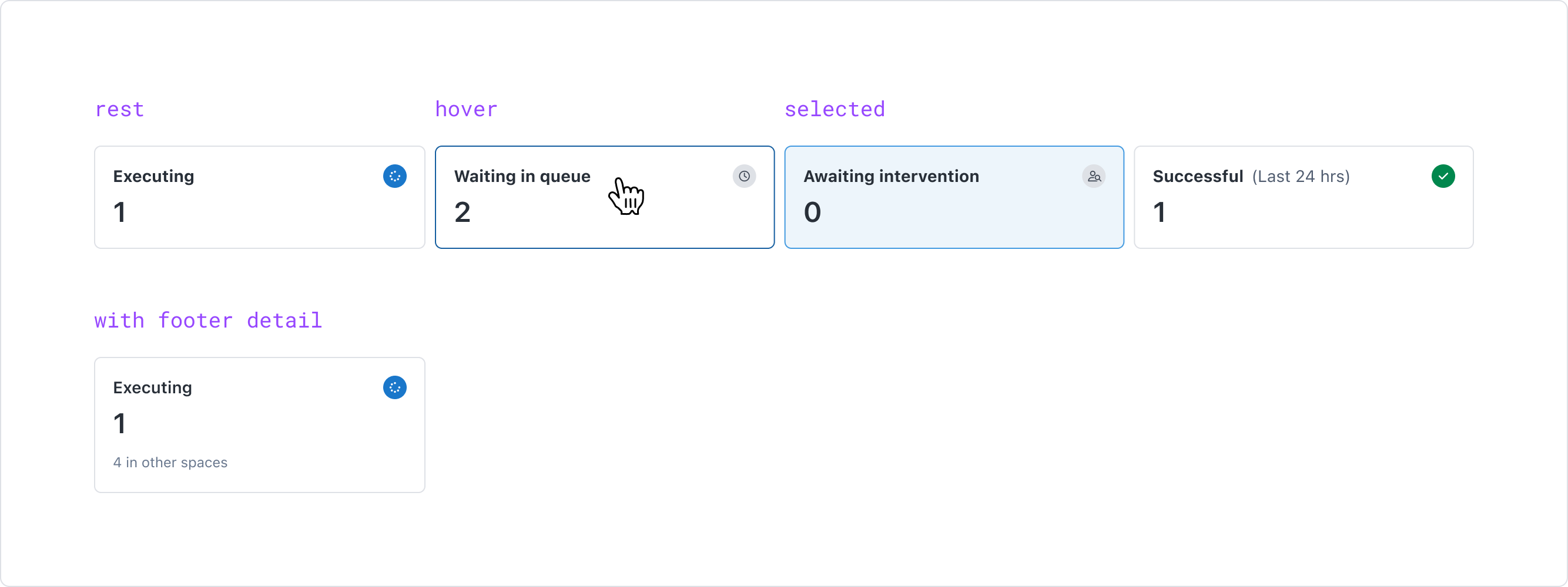 Tasks - less content