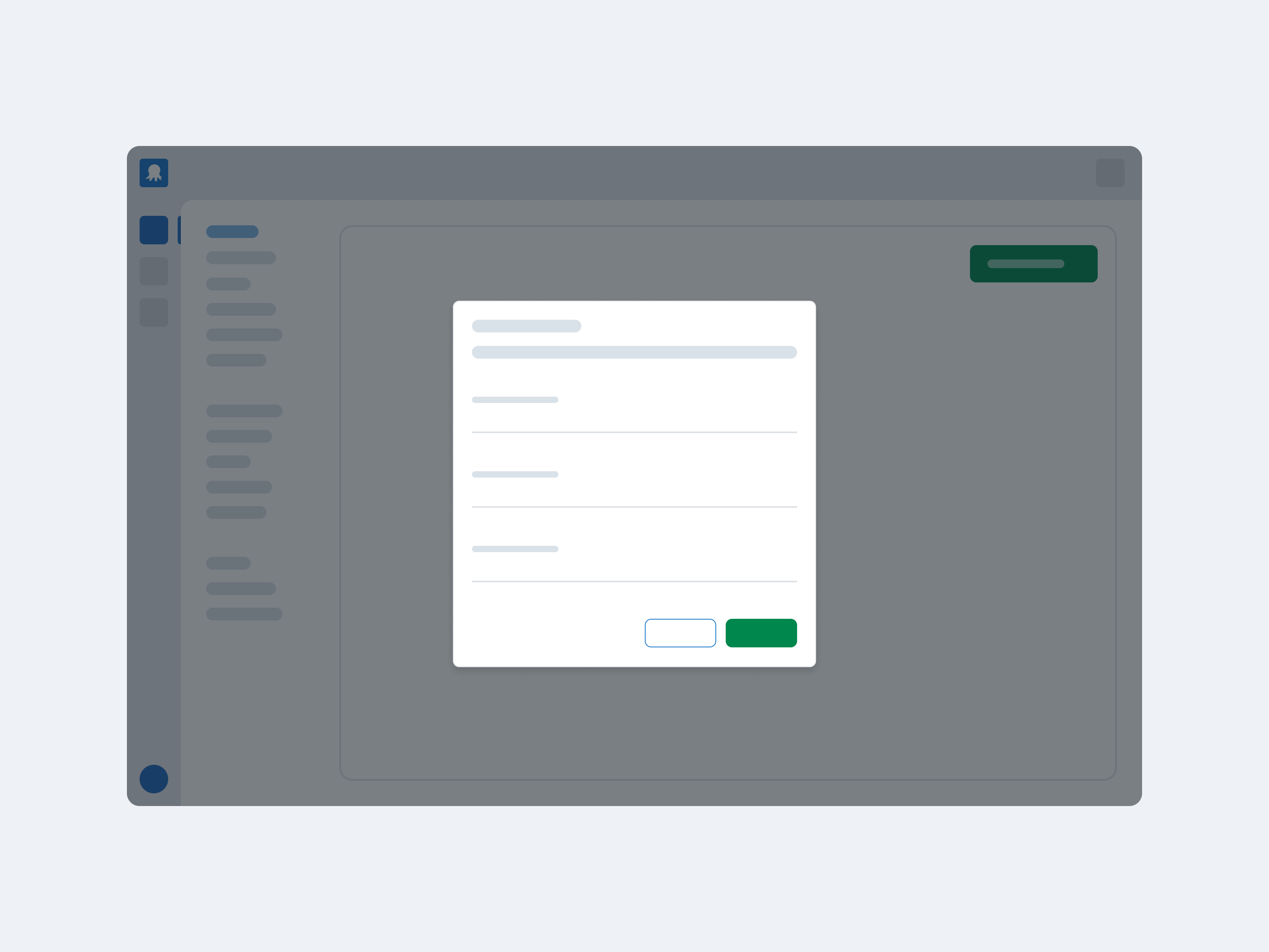 Artwork for a dialog with a few form fields