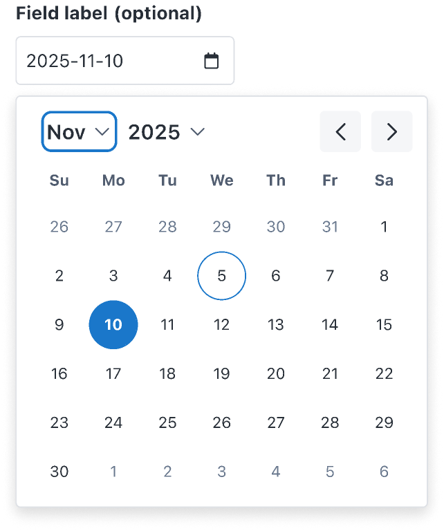 DatePicker