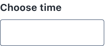TimePicker