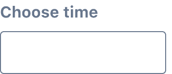 TimePicker