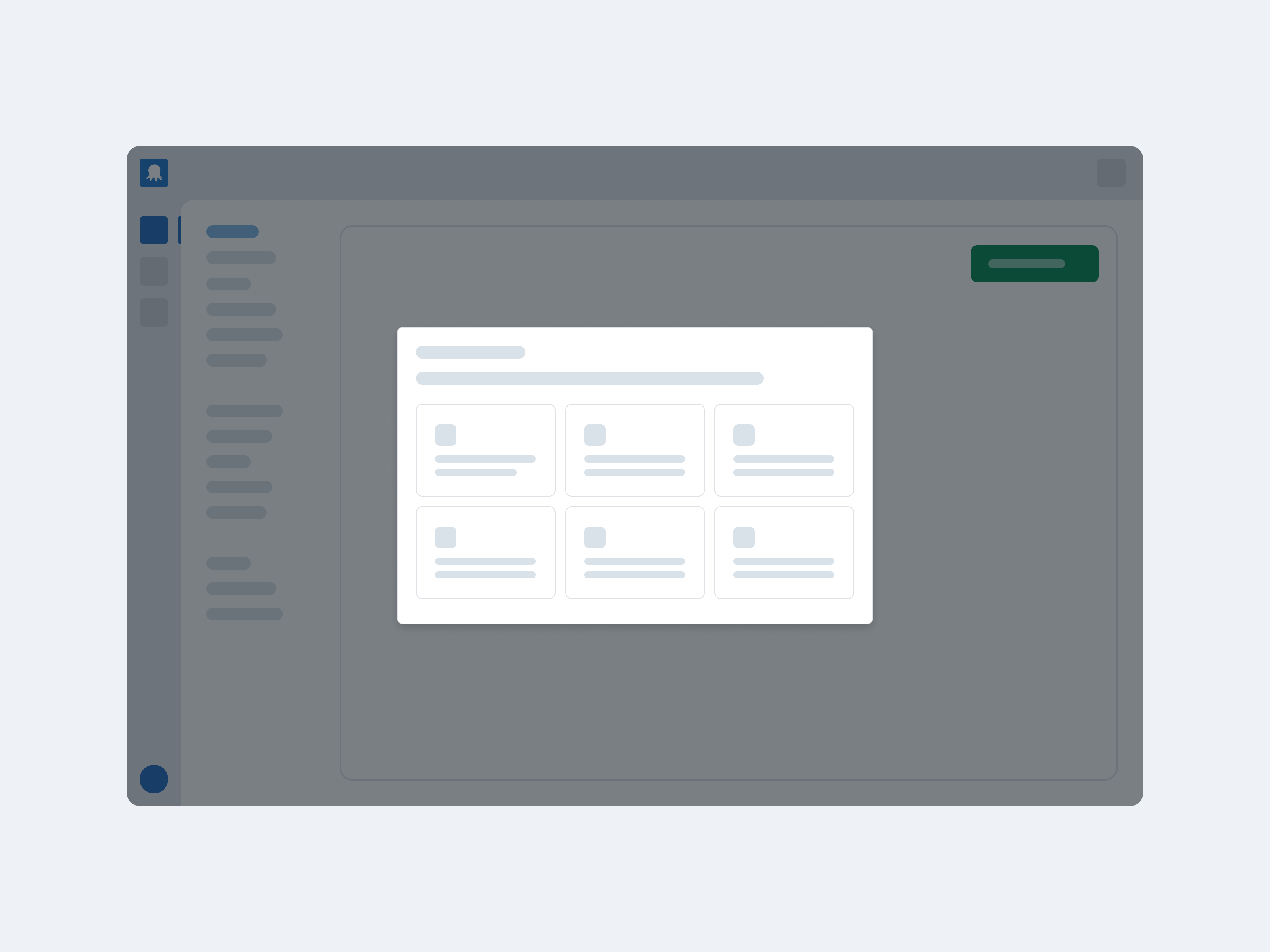 Artwork for a dialog with a grid of images and text