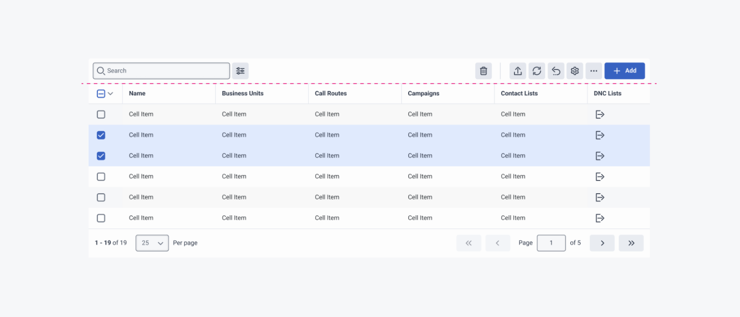Design | Table Toolbar | Made with Supernova