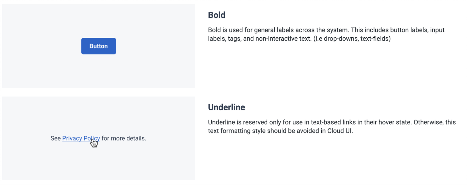 Usage | Typography | Made with Supernova