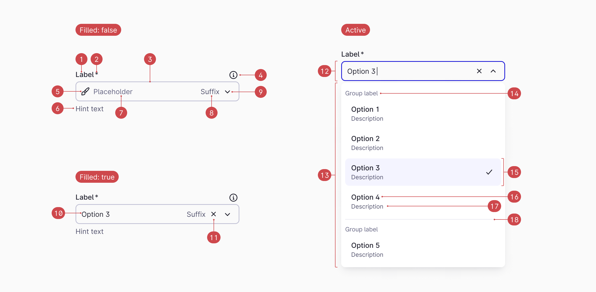 Style / Anatomy / Desktop / Single Select